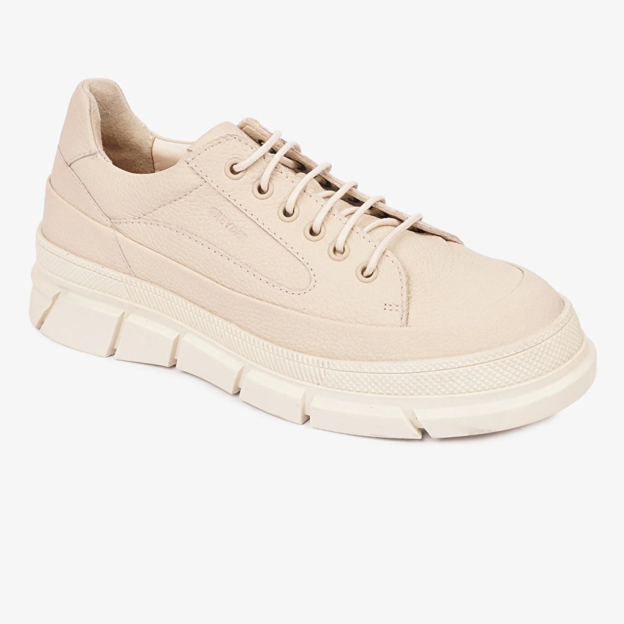 Greyder 32670 Kadın Ekru Hakiki Deri Sneaker Ayakkabı 