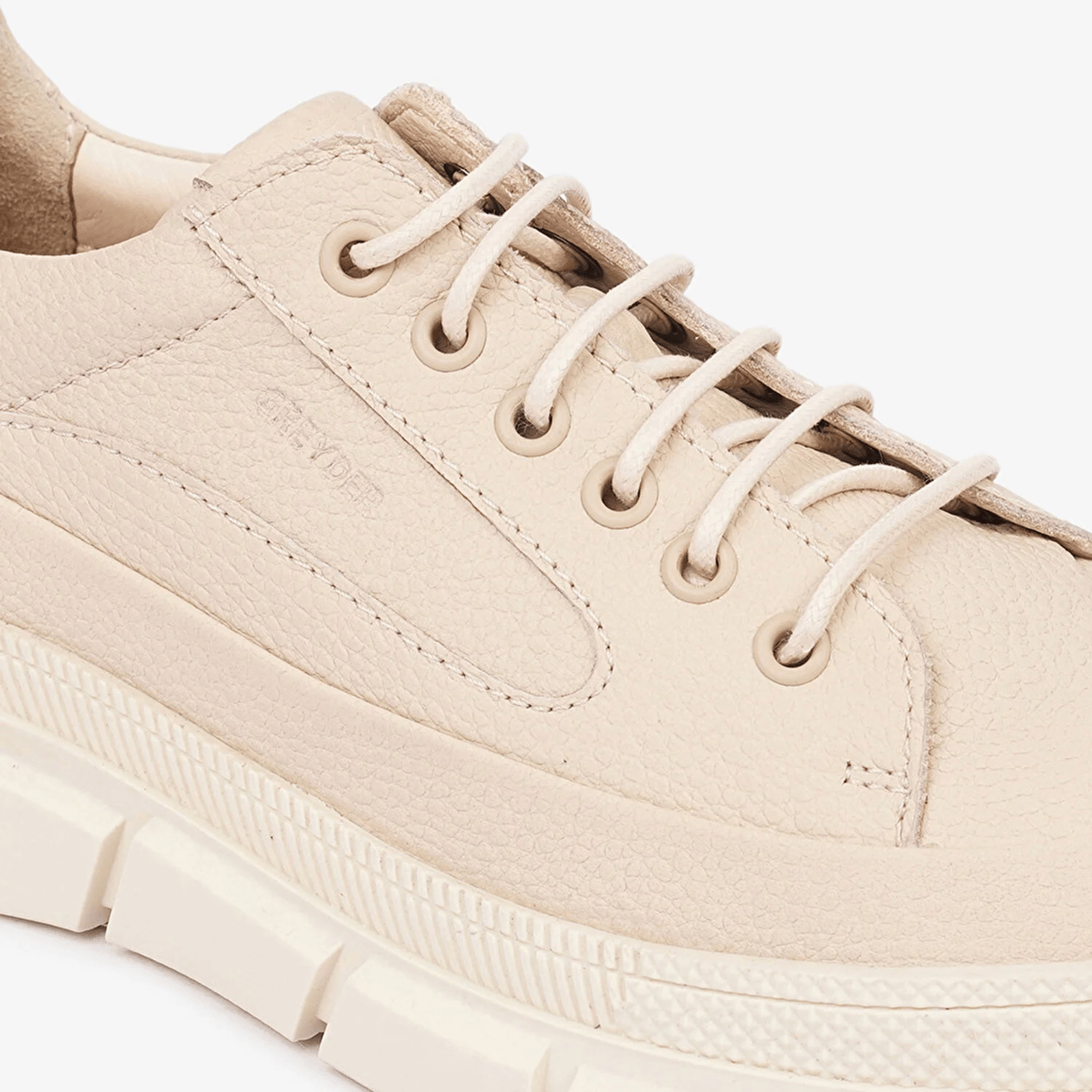 Greyder 32670 Kadın Ekru Hakiki Deri Sneaker Ayakkabı 