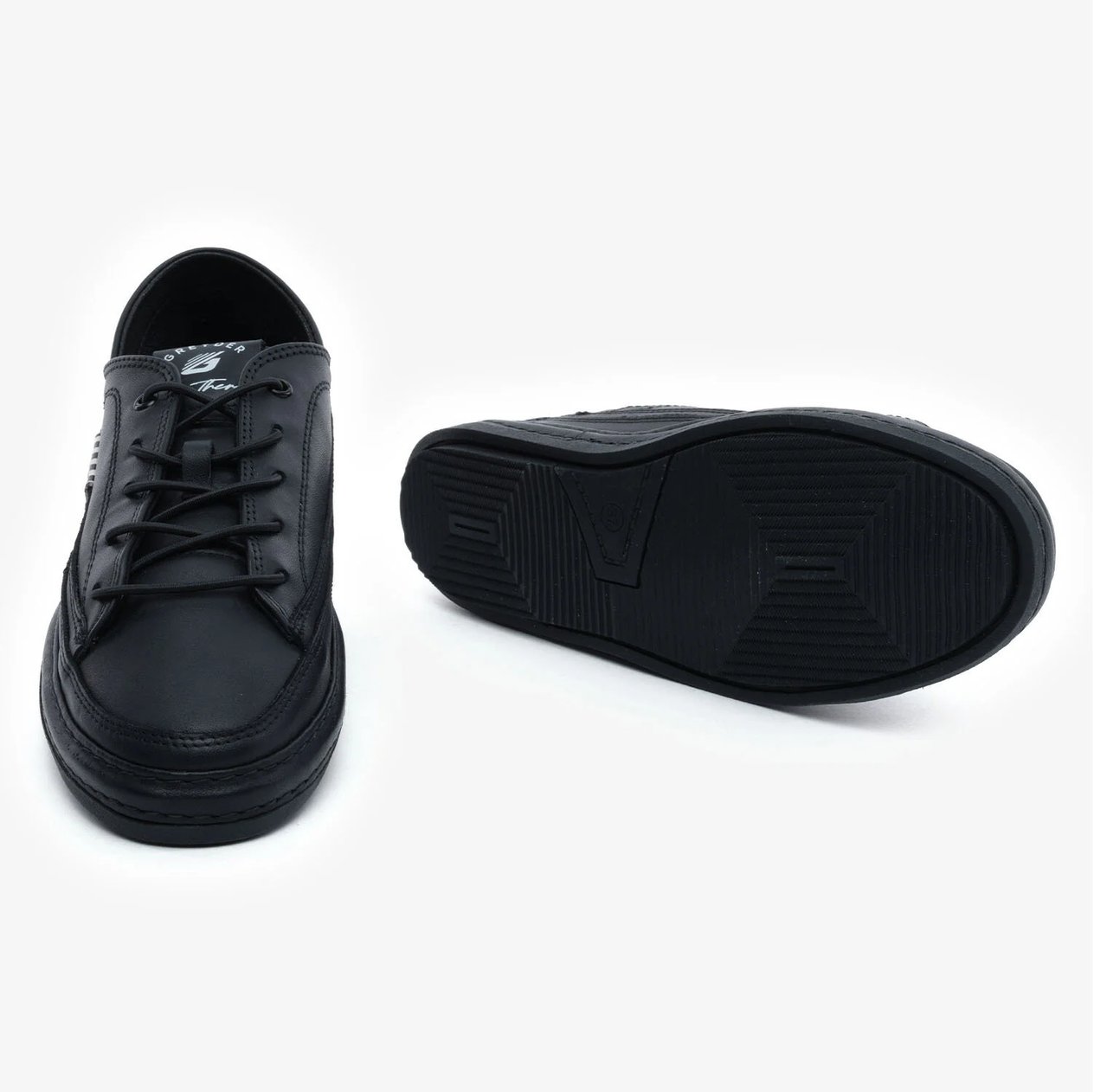 Greyder 33670 Siyah Hakiki Deri Kadın Sneaker Ayakkabı