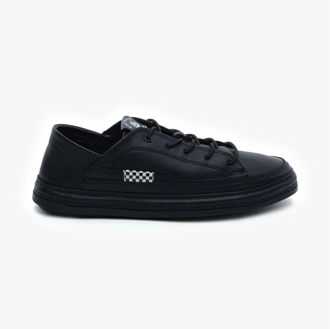Greyder 33670 Siyah Hakiki Deri Kadın Sneaker Ayakkabı