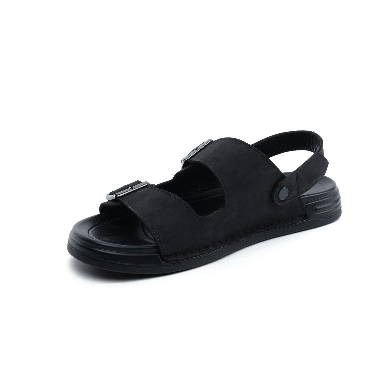 Greyder 64700 Siyah Hakiki Deri Erkek Sandalet