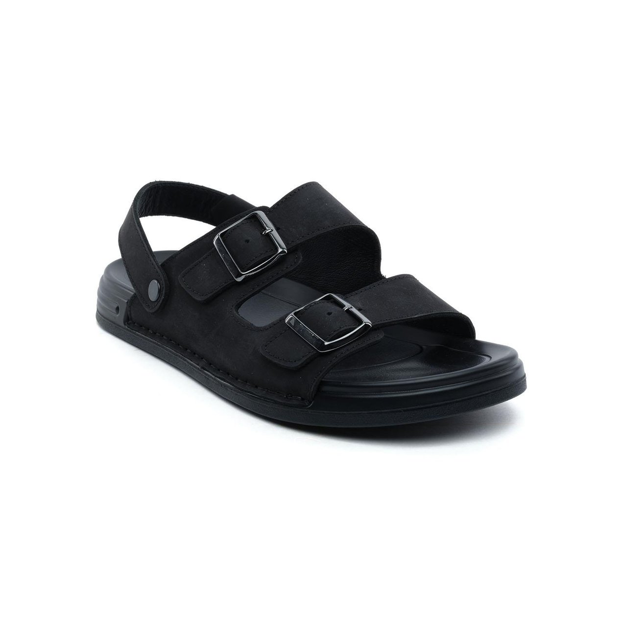 Greyder 64700 Siyah Hakiki Deri Erkek Sandalet