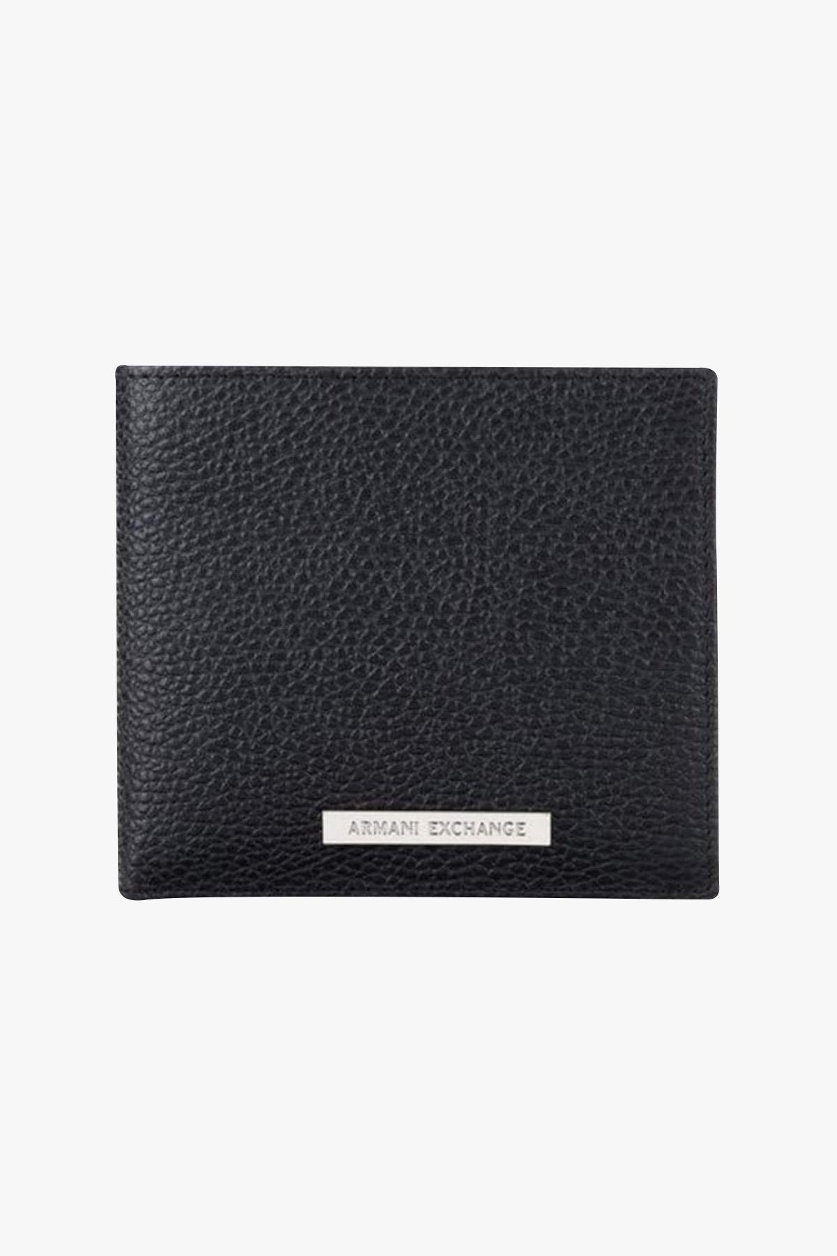 Armani Exchange % 100 Deri Siyah Erkek Cüzdan