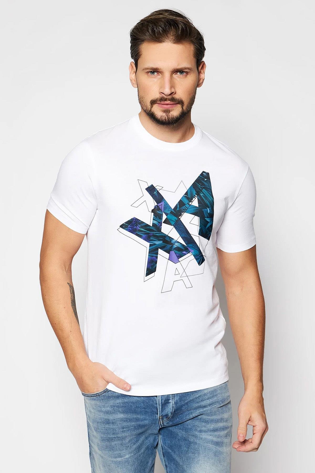 Armani Exchange Bisiklet Yaka Pamuklu Erkek T-Shirt