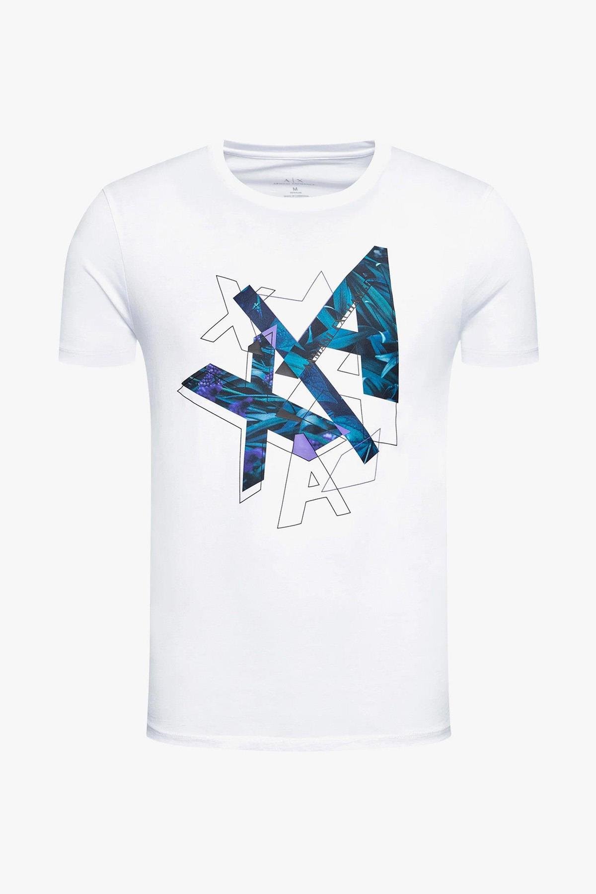 Armani Exchange Bisiklet Yaka Pamuklu Erkek T-Shirt