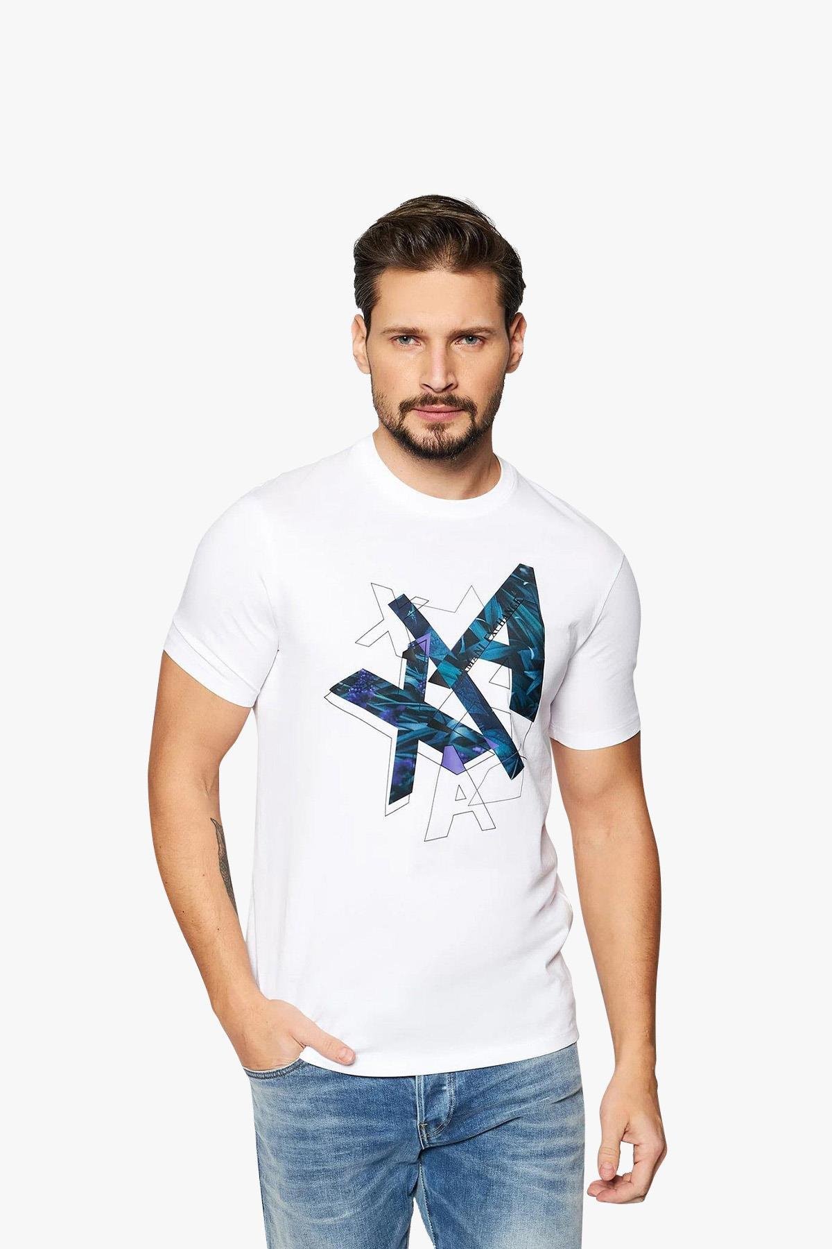 Armani Exchange Bisiklet Yaka Pamuklu Erkek T-Shirt