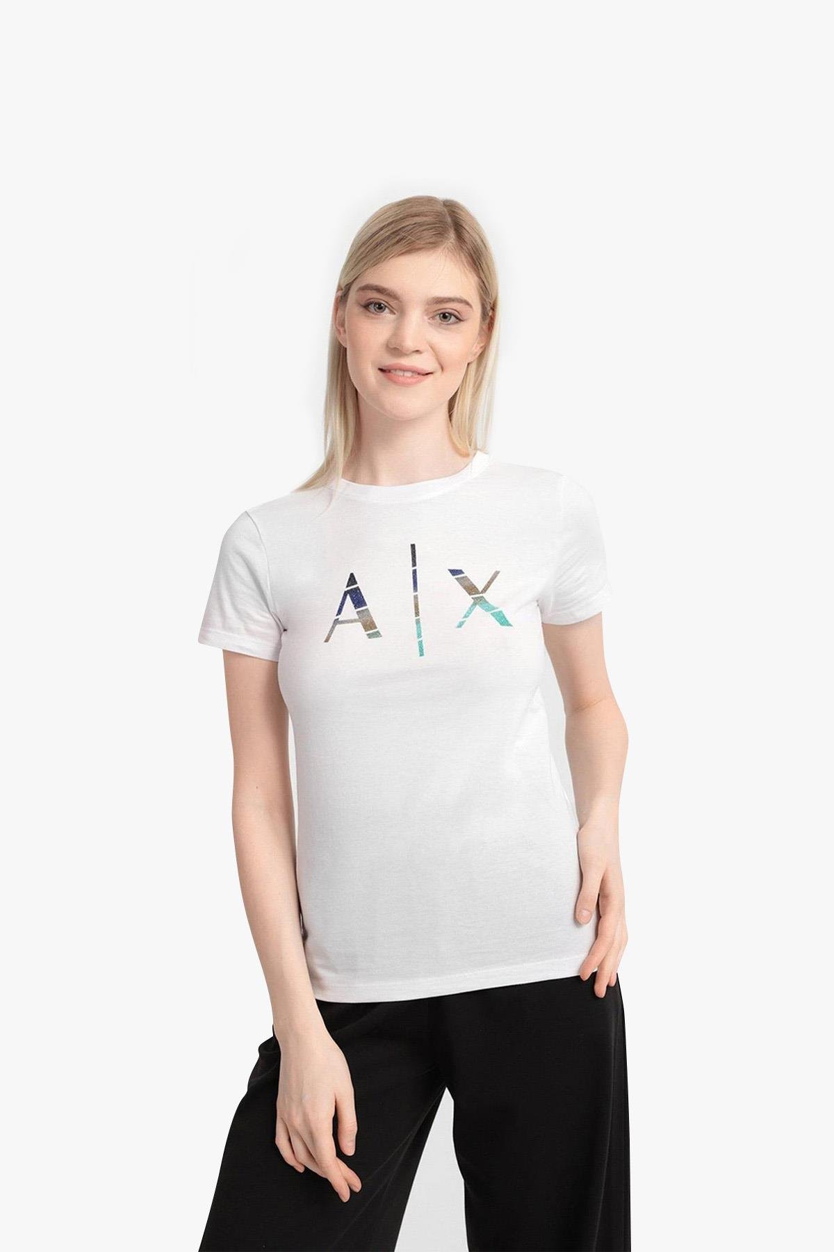 Armani Exchange Logo Slim fit Kadın T-Shirt