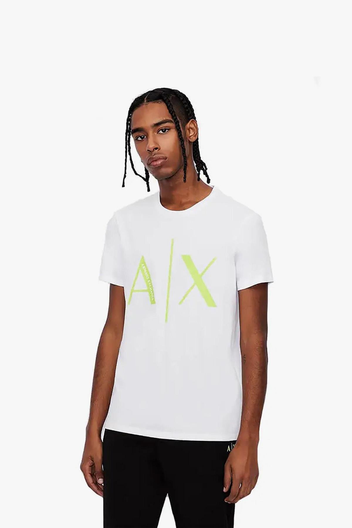Armani Exchange Pamuklu Bisiklet Yaka Erkek T-Shirt