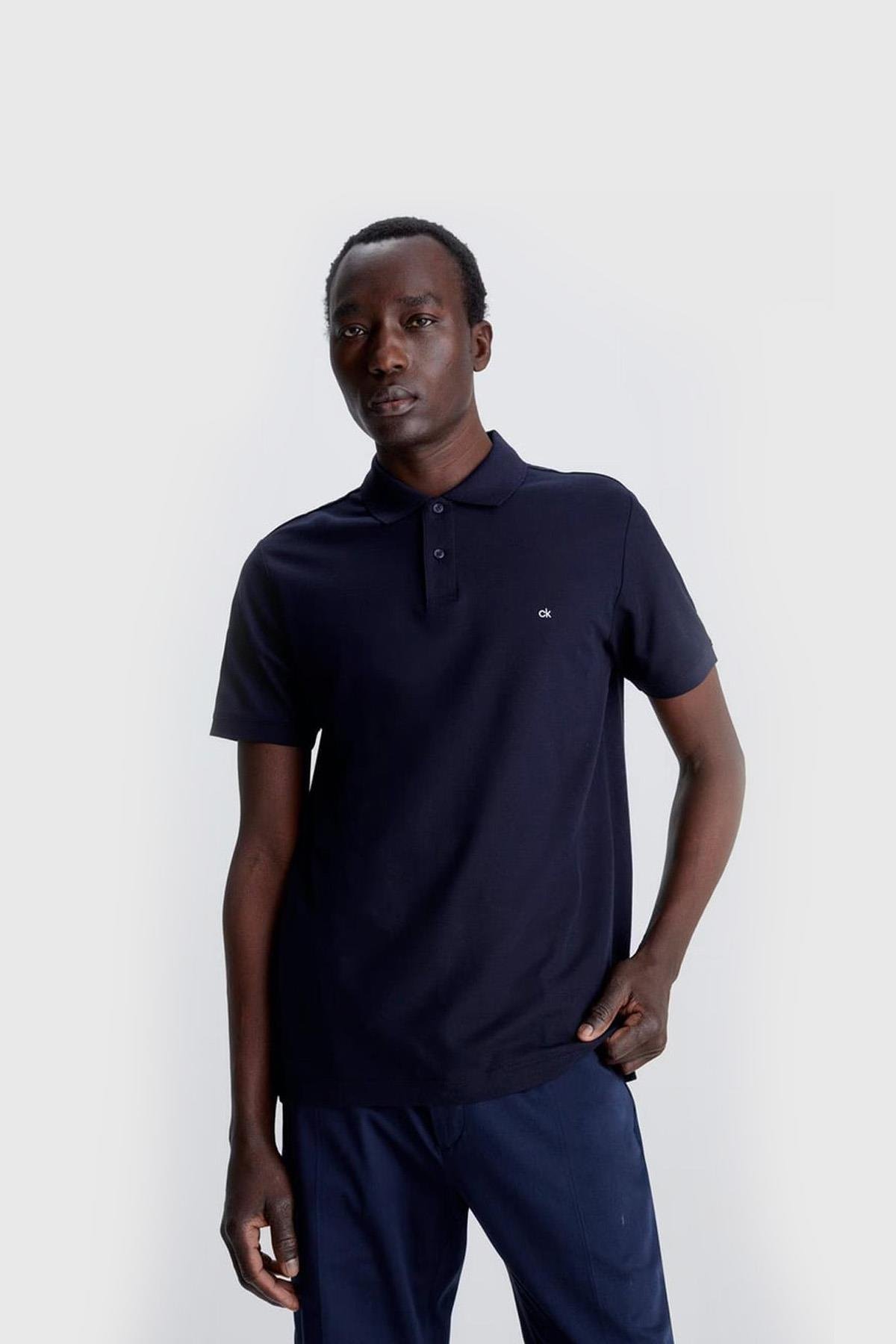 Calvin Klein Erkek Slım Fit Düğmesi Polo T-Sthirt  K10K102964 CK