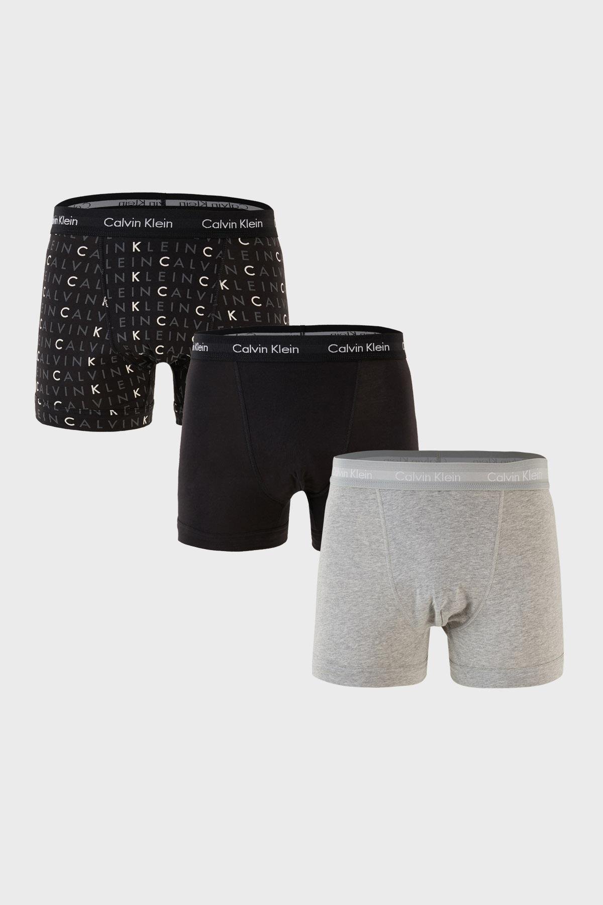 Calvin Klein Logo Pamuklu 3'lü Boxer 0000U2662G