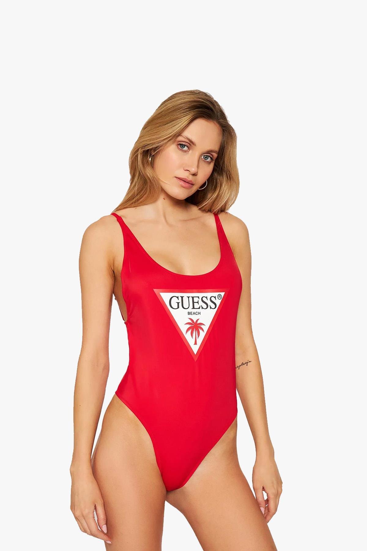 Guess Logolu One Piece Mayo Tek Parça Ayarlanabiliir E02J33-LY00K