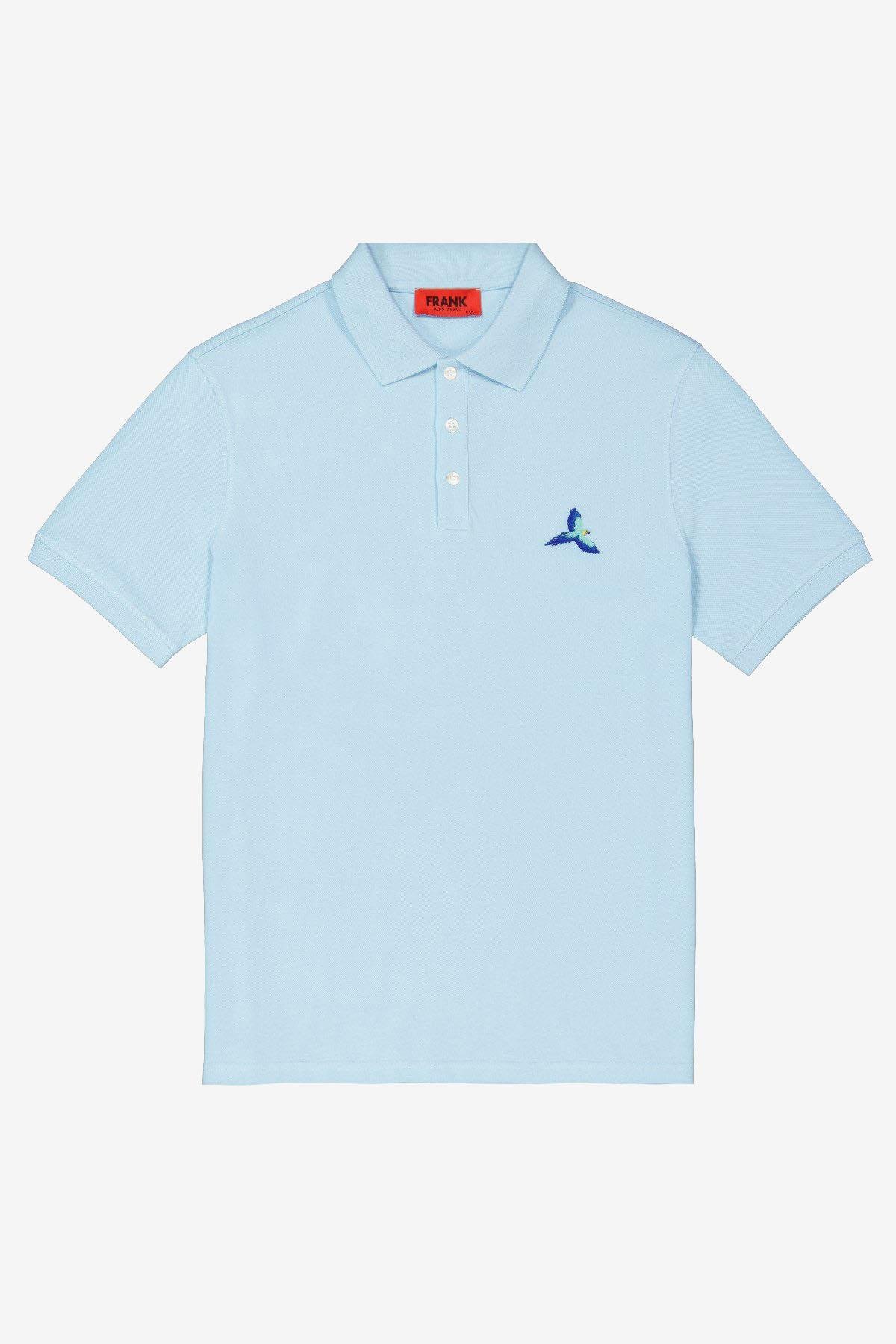 John Frank Açık Mavi Erkek Polo T-Shirt