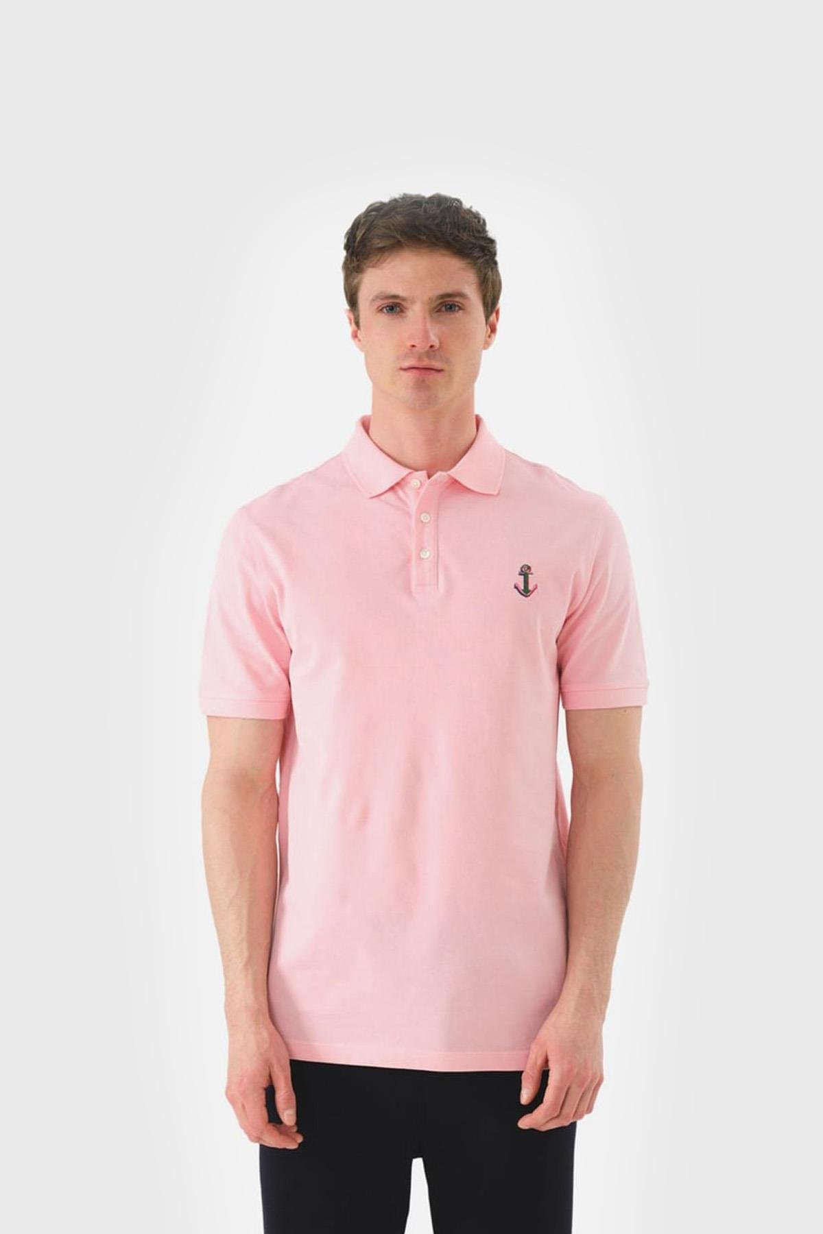 John Frank Anchor Erkek  Polo T-Shirt