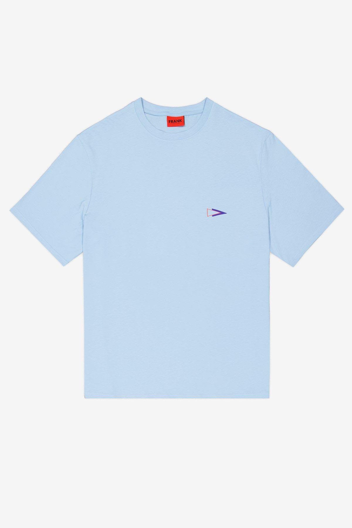 John Frank Flags Oversize Mavi Erkek T-Shirt