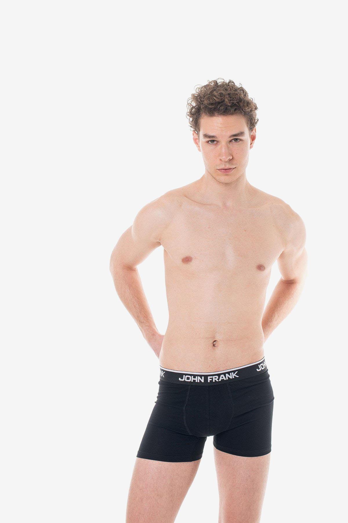 John Frank İkili Siyah Tora Boxer