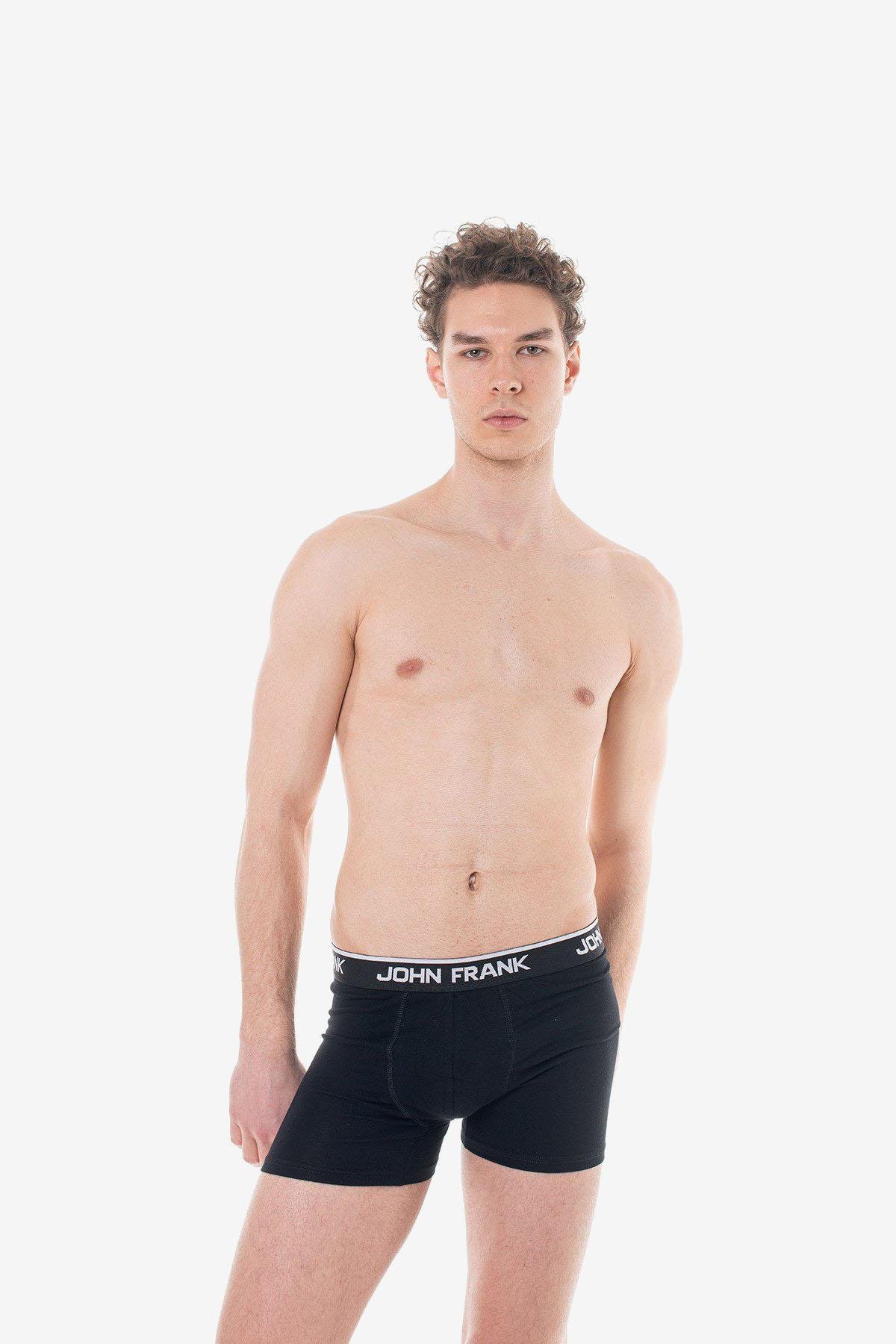 John Frank İkili Siyah Tora Boxer