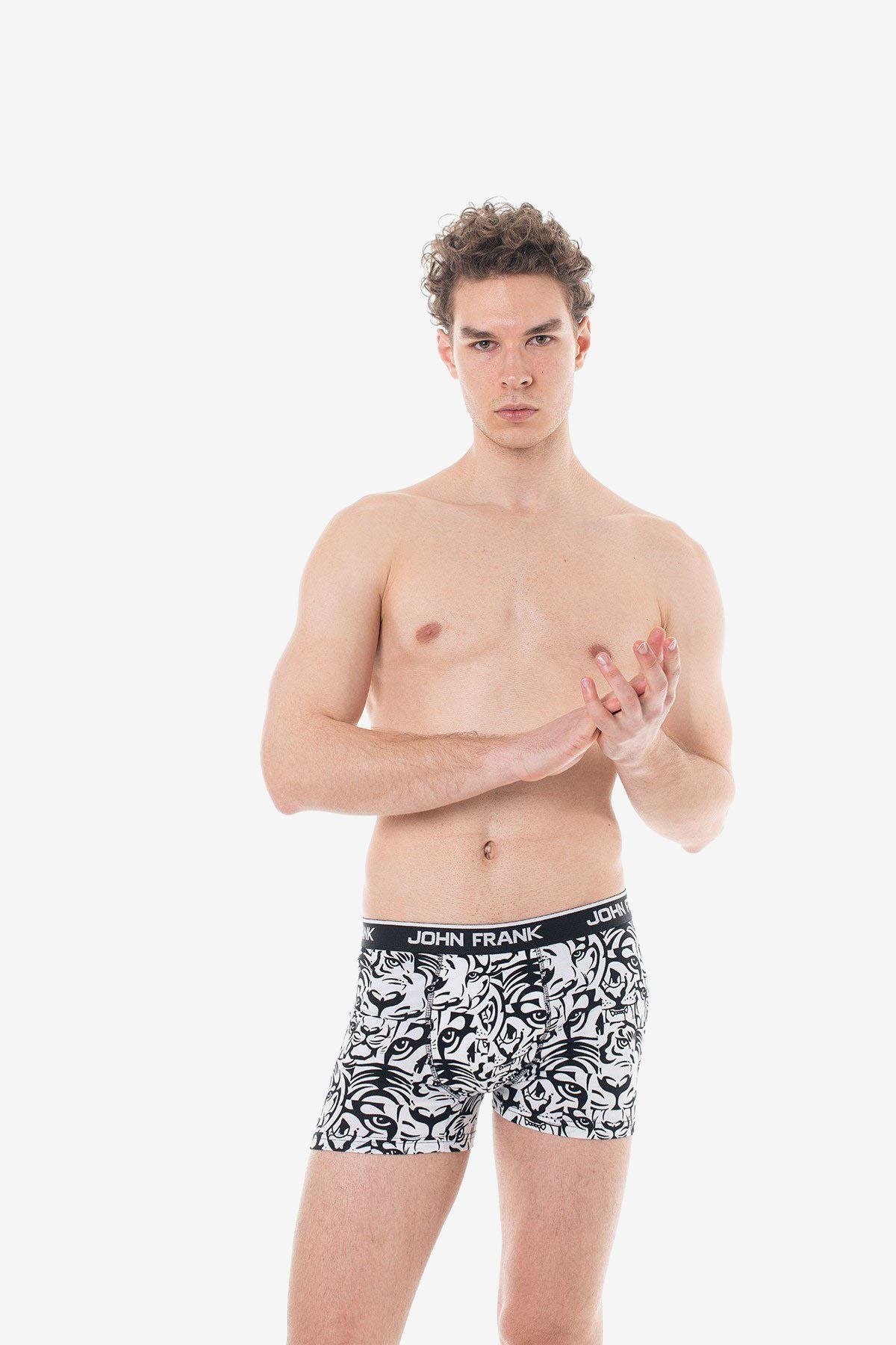 John Frank İkili Siyah Tora Boxer