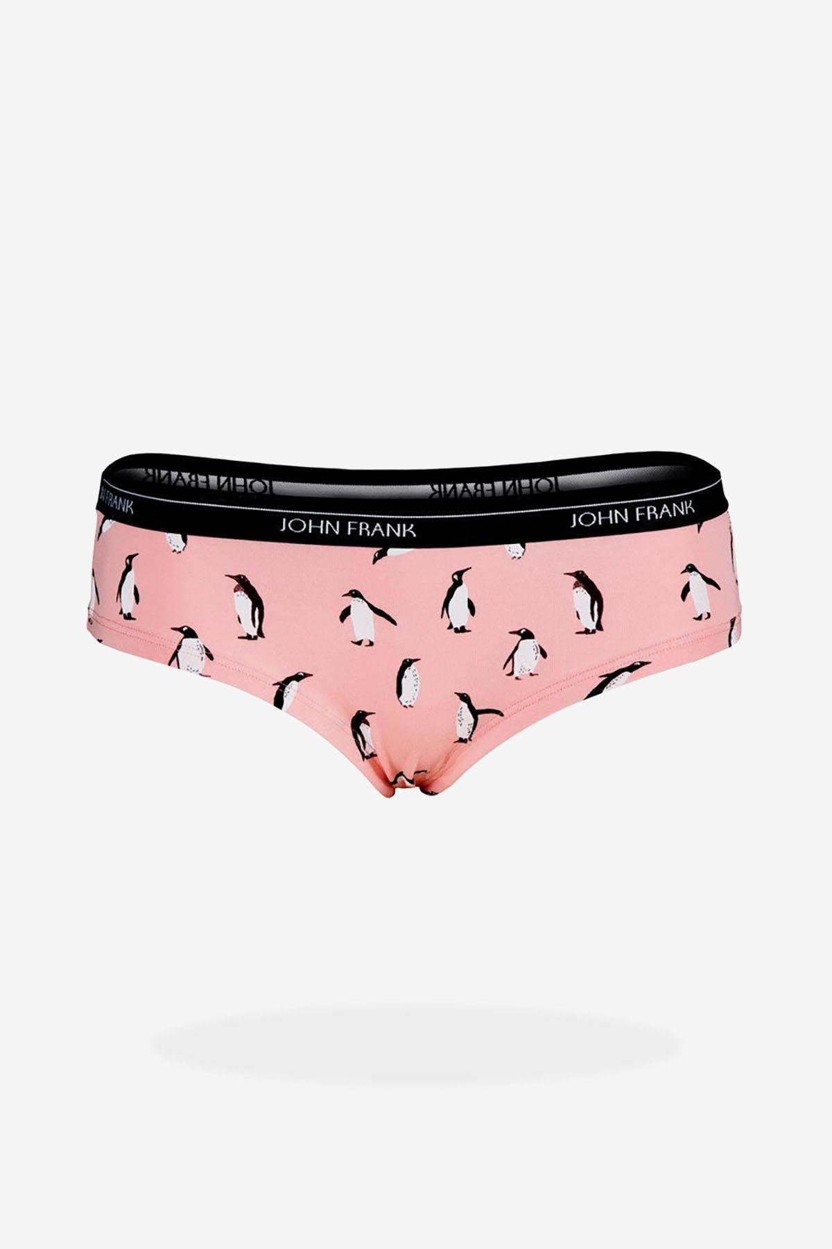 John Frank Penguen Logo Multicolor Kadın Külot