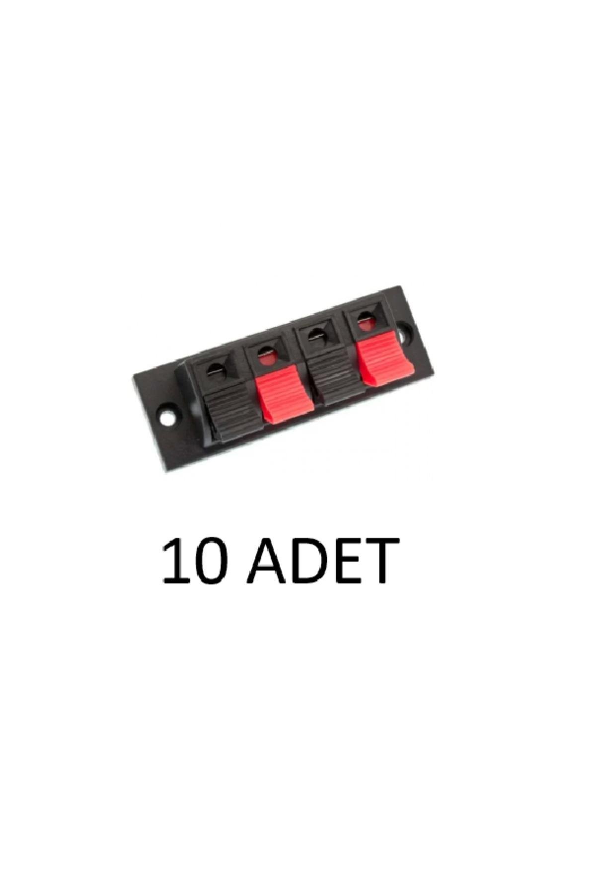 10 ADET - Hoparlör Terminali 4' Lü