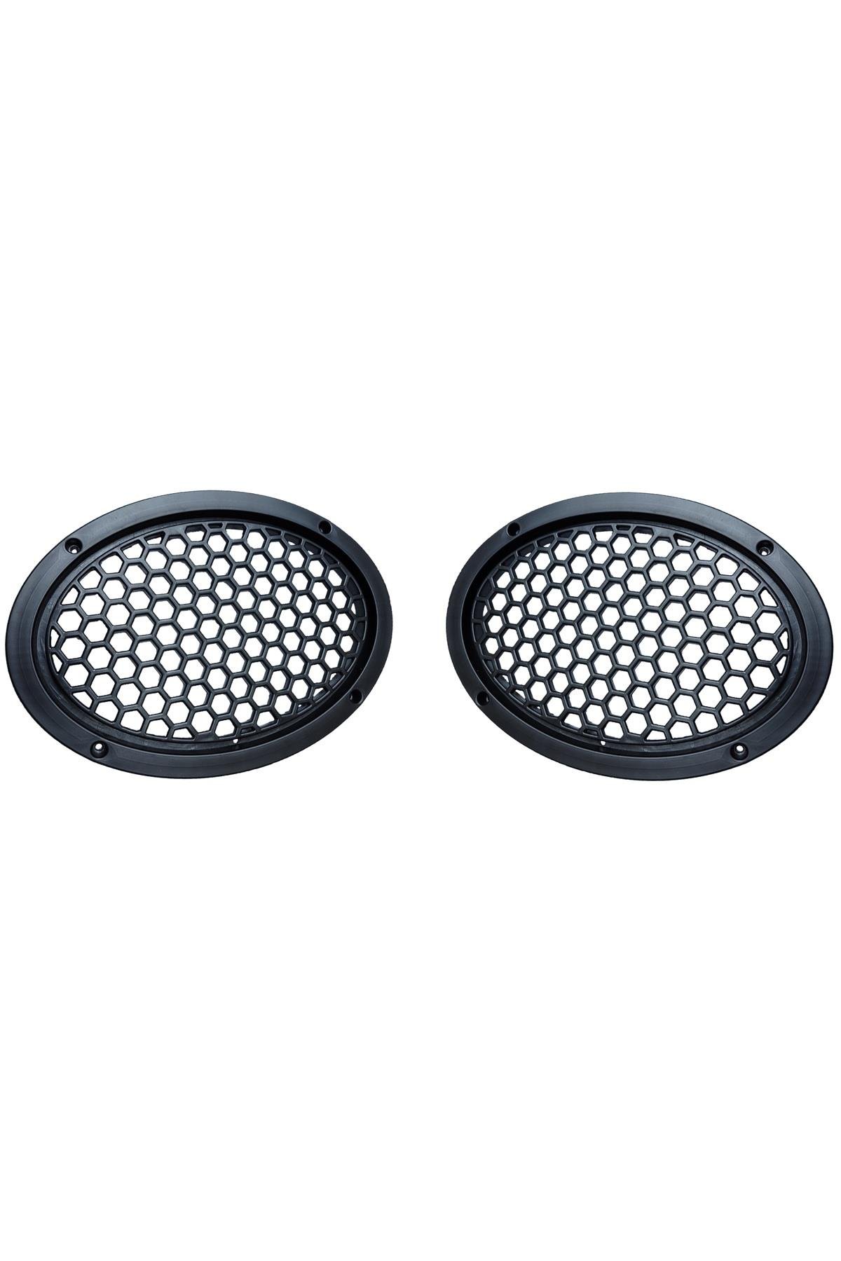 2 Adet - Oval Hoparlör Kapağı – (6x9) İnç Kaliteli Plastik Midrange Kapak
