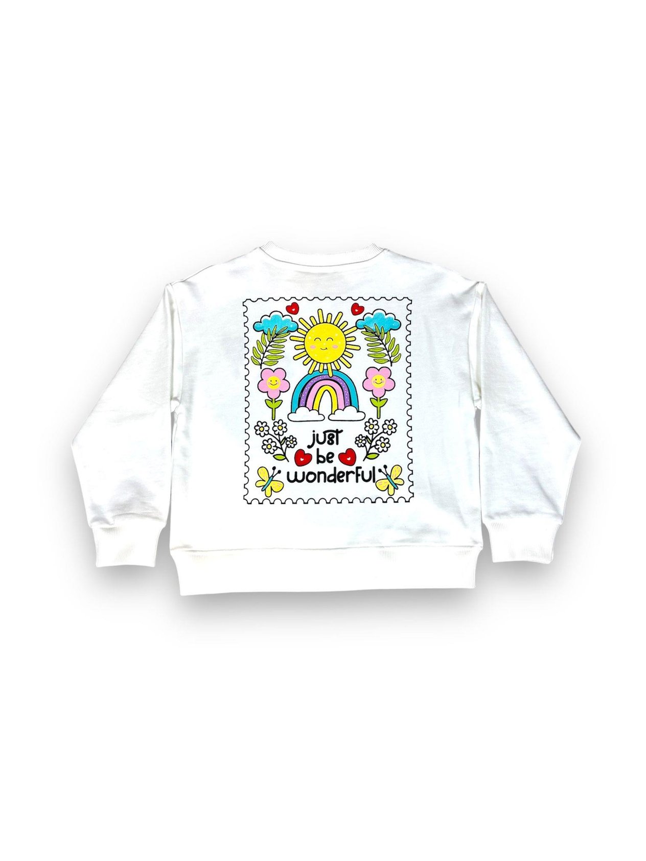 Sacaba - Bisiklet yaka ve İçi Şardonlu Dijital Baskılı Sweatshirt