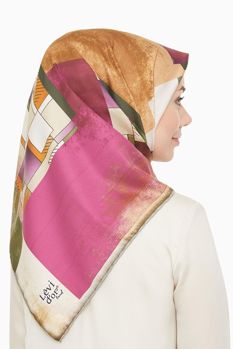 Levidor Haki Trend Twill Eşarp