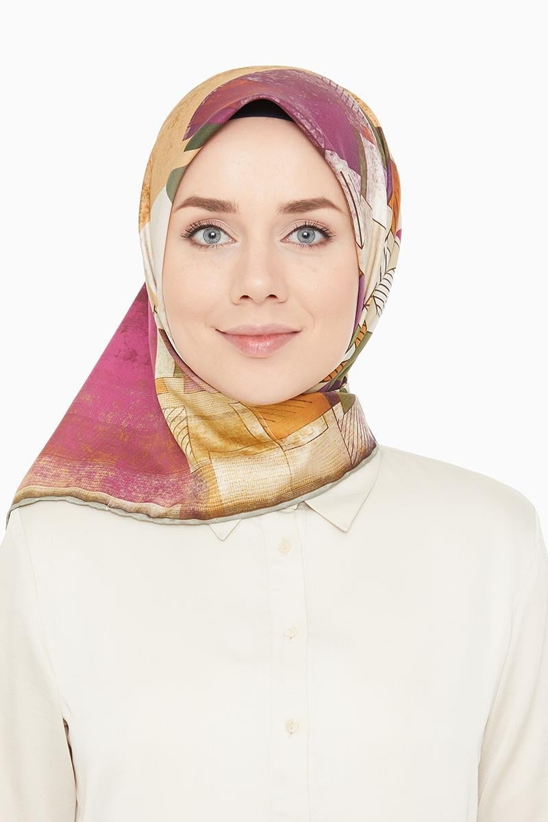 Levidor Haki Trend Twill Eşarp