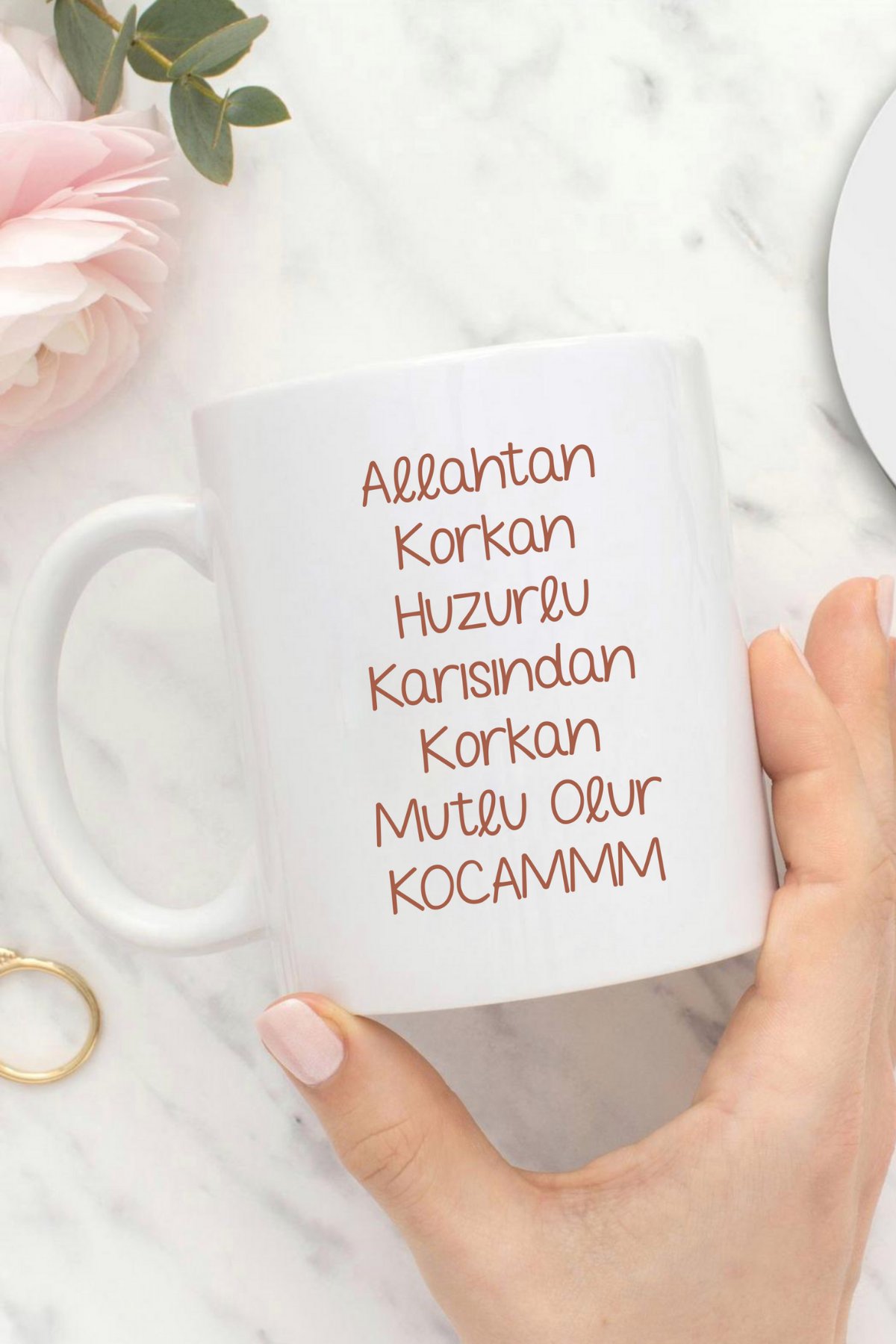 Karısından Korkan Mutlu Olur Kocam Kupa Bardak