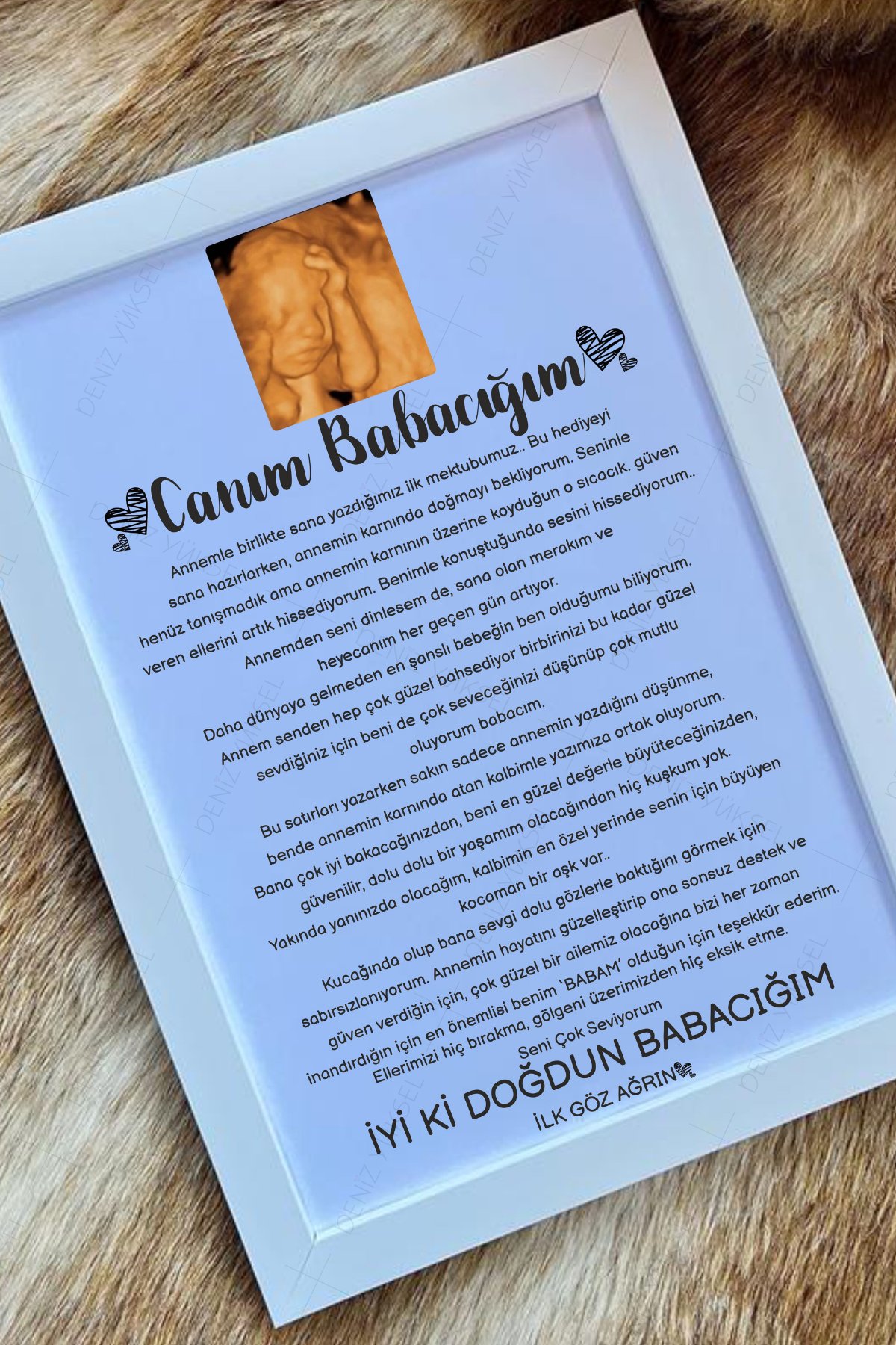 Canım Babacığım Anı Çerçevesi