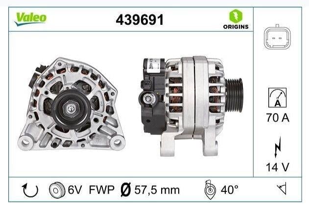 ALTERNATÖR PSA ESKİ 439275 1.1-1.4-1.6-1.9 206 TEP