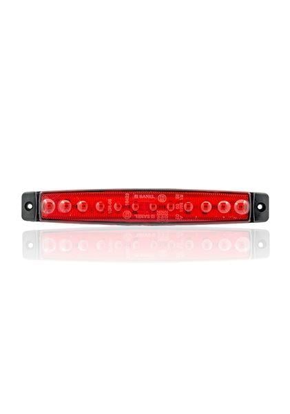 BASAMAK AYDINLATMA 12V 12 LEDLİ KIRMIZI PARMAK LED