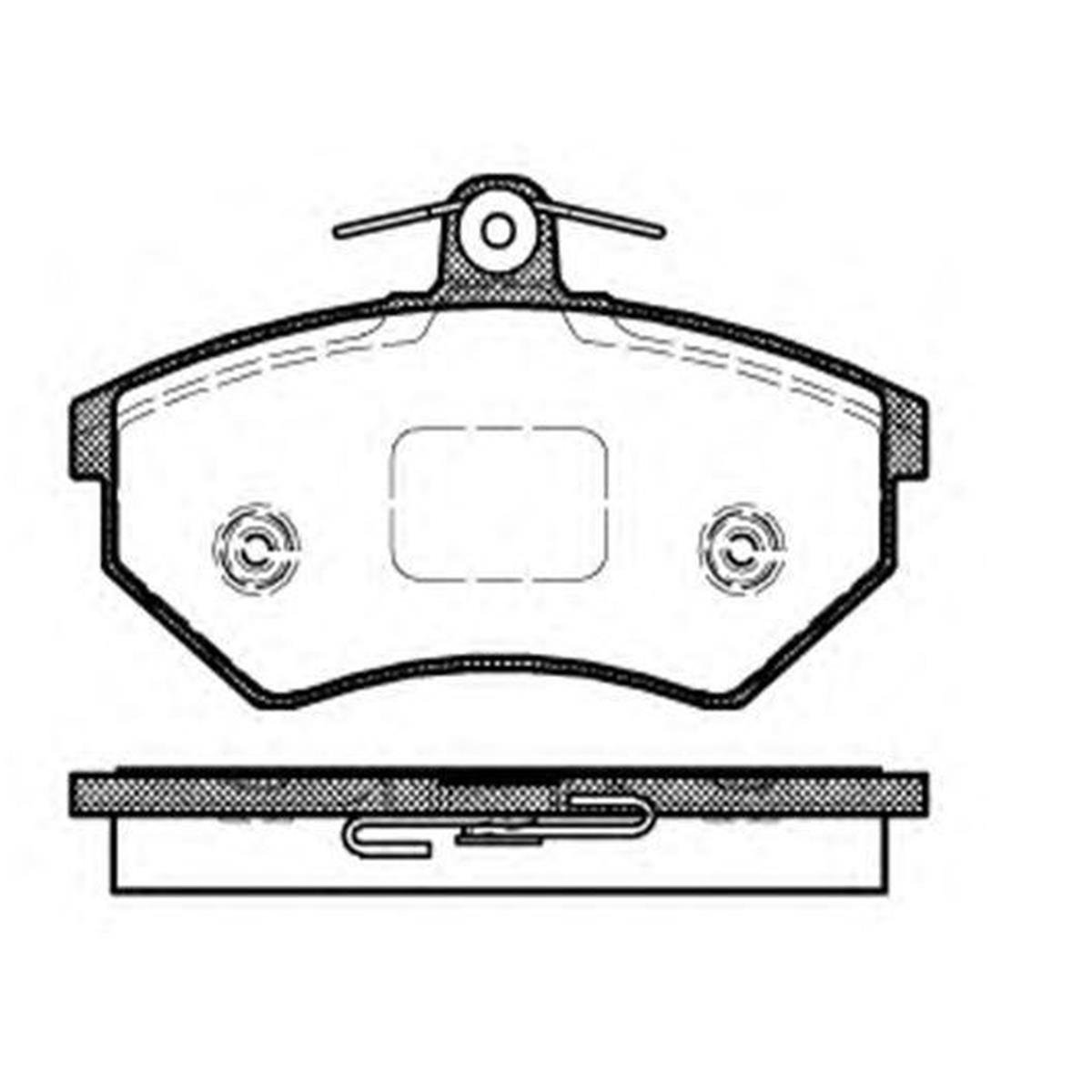 ON FREN BALATASI-KULAKSIZ **16MM**-  (VW CADDY 96-03  GOLF 89-98  PASSAT 85-91  POLO 95-02  POLO CLS 96-02  SEAT IBIZA 93-02  )