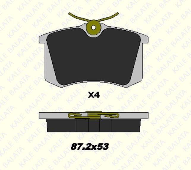 FREN BALATASI ARKA AUDI A4 II III A4 AVANT A4 CABRIO A6 II CLIO II III MEGANE SCENIC C3 III C4 CACTUS CORRADO GOLF I II III IV JETTA II PASSAT II III IV POLO CLASSIC QUANTUM II SANTANA SCIROCCO II VENTO JETTA III (23554 EŞ DEĞERİ) 20961 152 34 ANS KD13