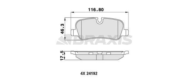 FREN BALATASI ARKA DISCOVERY 3 05-09  DISCOVERY 4 2.7-3.0-5.0 10-16  RANGE ROVER SPORT 05-13 3.0-5.0