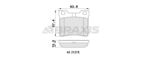 FREN BALATASI ARKA V-CLASS 638/2 97>03 VITO 638 97>03 , P406 P605 P607 95>08