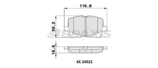 FREN BALATASI TOYOTA CAMRY 3.0 V6 24V 96-01 PREVIA TARAGO