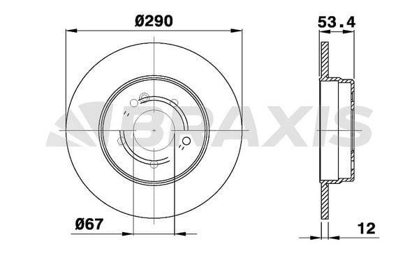 FREN DISKI ARKA E-CLASS W210 96>02 S210 97>03