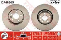 FREN DISKI ON (ADET) FREELANDER 2 L359 RANGE ROVER EVOQUE L538 FORD S-MAX MONDEO GALAXY 2 VOLVO S80 S60 V60 V70