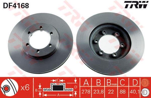 FREN DİSKİ ÖN KORANDO 97>05 MUSSO 97>05 HAVALI 278mm