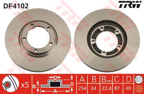 FREN DİSKİ ÖN STAREX EM 97>02  / L300 94> HAVALI 254mm