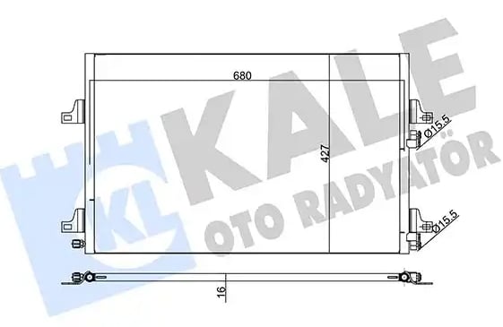 KLİMA KONDENSERİ ESPACE IV-MGN II AL-AL