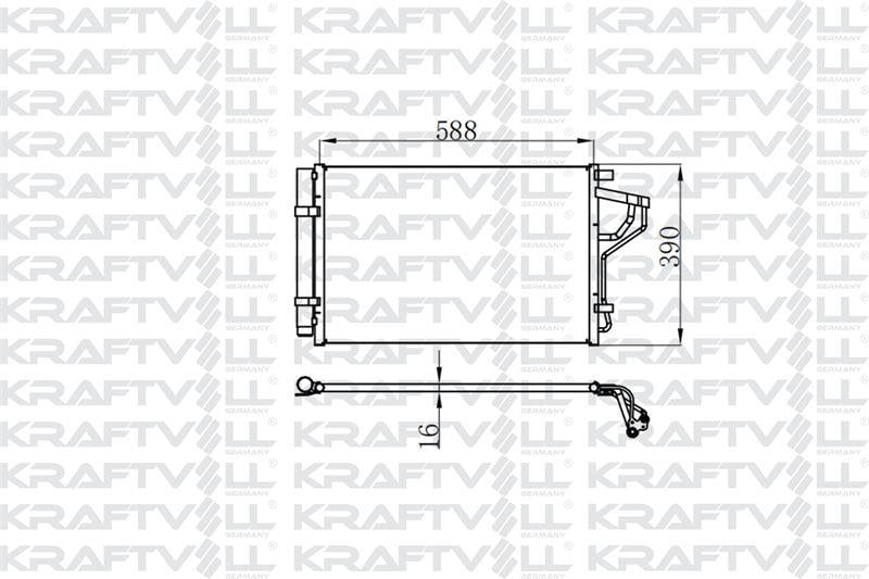 KLIMA RADYATORU HYUNDAI ELANTRA 1.6 2014-> I30 1.6 2015-> 6 ILERI VITES