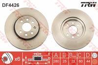 ÖN FREN AYNASI ASTRA H 1.4-1.6 04>MERIVA 1.6 03>COMBO 1.3 CDTİ (4.05>(280×25×4DLxHAVALI) (569067-95526653-95526654-93197712)