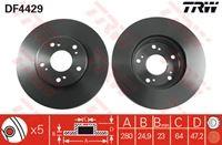 ÖN FREN AYNASI HONDA ACCORD 2.0(03-08)(280×25×5DLxHAVALI)(986479625)
