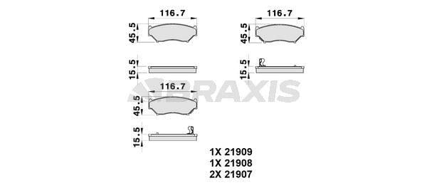 ON FREN BALATASI SUZUKI GRAND VITARA 5 KAPI 90-98 JIMNY 03->