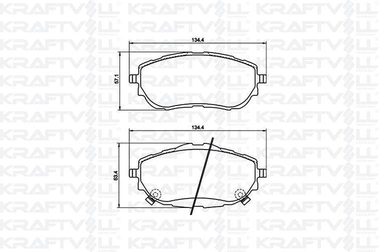 ON FREN BALATASI TOYOTA COROLLA 2013->  AURIS 2012-> 1.33 1.6 BENZINLI 1.4 D4D DIZEL