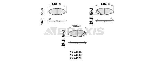 ON FREN BALATASI TOYOTA HILUX PICKUP 2.5 D4D 05-08 4×2