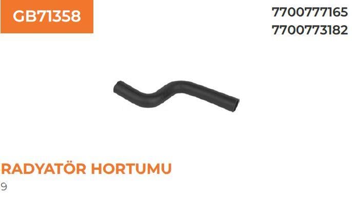 RADYATÖR HORTUMU RENAULT RENAULT 9 7700777165-7700