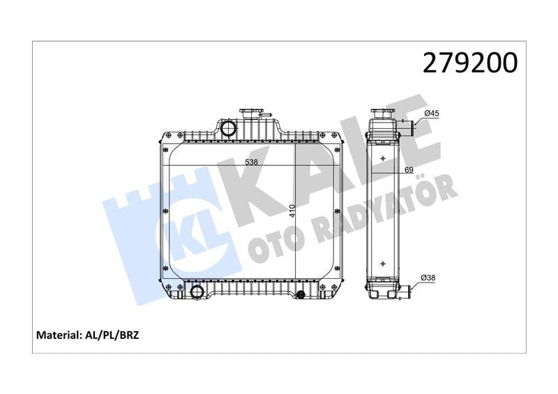 RADYATOR TÜMOSAN AL/BRZ