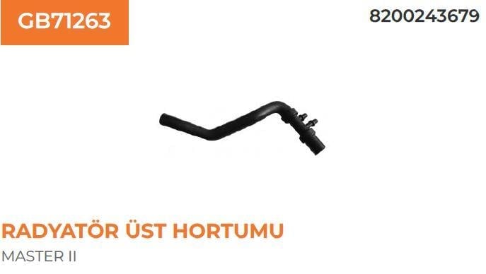 RADYATÖR ÜST HORTUMU RENAULT MASTER II-MOVANO 2,2-